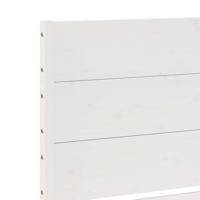 Bedframe extra lang zonder matras massief hout wit 200x220 cm - thumbnail