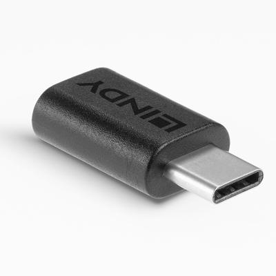 Lindy 41893 tussenstuk voor kabels USB 3.2 Type C Zwart Lindy 41893 tussenstuk voor kabels USB 3.2 Type C Zwart