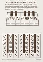 Hal Leonard ABC toetsen stickers - thumbnail