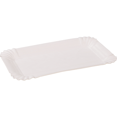 Schaal | karton | rechthoekig | 16x10cm | wit | 2000 stuks