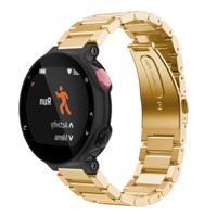 Universal Smart Watch drie stalen strips polsband horlogeband voor Garmin Forerunner 220/230/235/630/620/735 (goud) - thumbnail