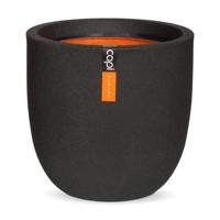Capi Bol Smooth 35x34cm Zwart - thumbnail