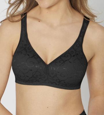 BH Elegant Cotton N - Stevige bh Zonder beugels - Klassieke bh wit en zwart