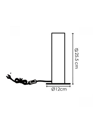 Home sweet home tafellamp Billy large - houten tak