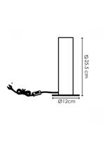 Home sweet home tafellamp Billy large - houten tak - thumbnail