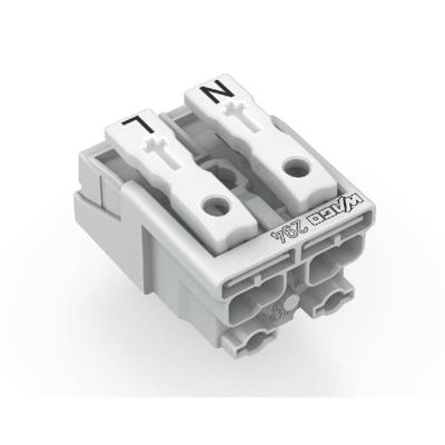WAGO 294-4012 WAGO GmbH & Co. KG Netaansluitingsklem Flexibel: - Massief: 0.5-1.5 mm² Aantal polen: 2 1000 stuk(s) Wit