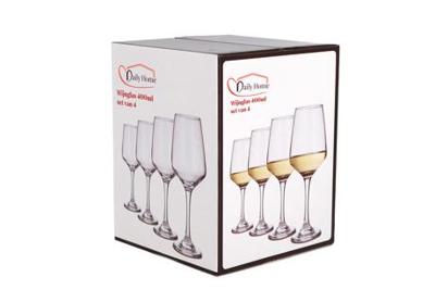 Daily Home Wijnglas 400ml Set Van 4 Daily Home Wijnglas 400ml Set Van 4