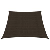 vidaXL Zonnezeil 160 g/m² 3/4x3 m HDPE bruin - thumbnail
