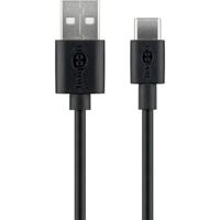 Goobay USB-C laadkabel 1m zwart - 9550300 - thumbnail