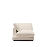 Kave Home Chaise Longue 'Gala' Chenille, Links, kleur Beige - thumbnail