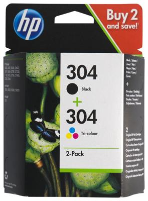 HEMA Cartridge HP 304 zwart/kleur - 2 stuks