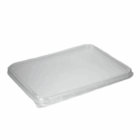 Deksel voor Kilobak PP Transparant 195x140mm (50 stuks) - thumbnail