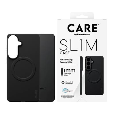 PanzerGlass PANZERGLASS - CARE SL1M Case Schwarz Samsung Galaxy S26+ Backcover Samsung Galaxy S26+ Zwart Inductieve lading