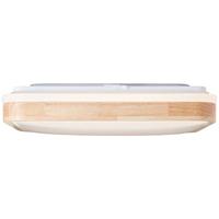 Brilliant PlafondlampTumeo 39 x 39cm wit met hout - G99791/75 - thumbnail