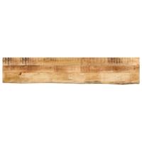 Tafelblad met natuurlijke rand 160x30x2,5 cm massief mangohout - thumbnail