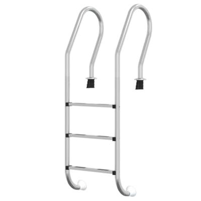 VidaXL Zwembadladder 54x38x158 cm 304 roestvrijstaal VidaXL Zwembadladder 54x38x158 cm 304 roestvrijstaal