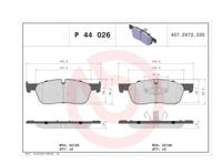 Remblokkenset, schijfrem P44026 - thumbnail