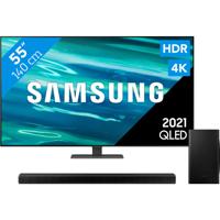 Samsung QLED 55Q80A (2021) + Soundbar - thumbnail