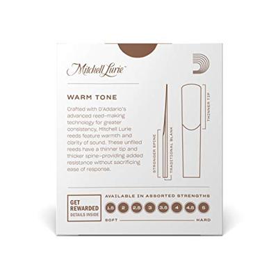 D&apos;Addario Woodwinds Mitchell Lurie Premium Bb Clarinet Reeds 4.5 (10 stuks)