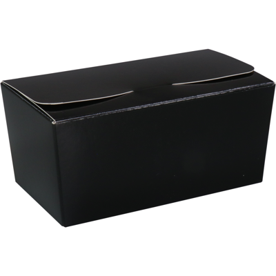 Ballotin | karton + PP | 250gr | 113x62x55mm | zwart/goud | 200 stuks