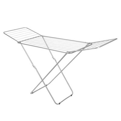 Metaltex vulcano tec droogrek 18 m drooglijn 55x180/106x100 cm zilver