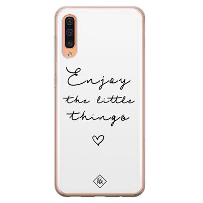 Samsung Galaxy A50/A30s siliconen hoesje - Enjoy life
