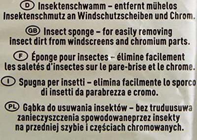NIGRIN 71502I Insectenspons 1 stuk(s) (l x b x h) 11 x 7 x 4 cm