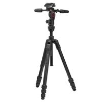 Manfrotto Befree GT PRO + 3-Way Fluid Head, Alu Tripod Kit (MKBFRTA4GTFB-3W) - thumbnail