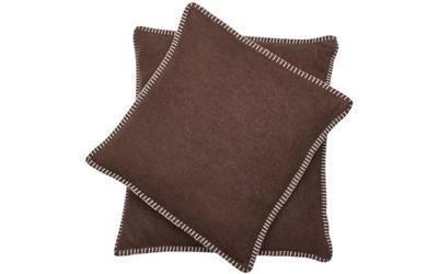David Fussenegger David Fussenegger SYLT Kussensloop Uni mocca 50x50 cm