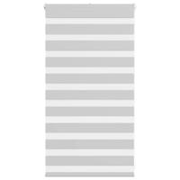VidaXL Zebra rolgordijn 80x100 cm stofbreedte 75,9 cm lichtgrijs - thumbnail