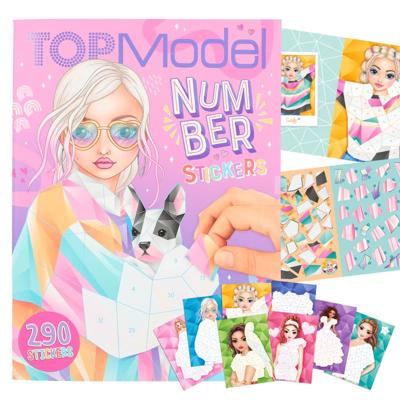Topmodel nummer stickers Fantasy