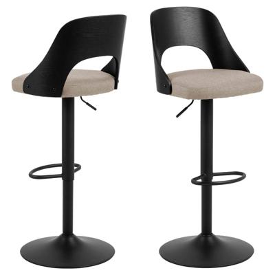 Bendt Draaibare Barkruk 'Vila' kleur Zand (zithoogte 62-84cm)