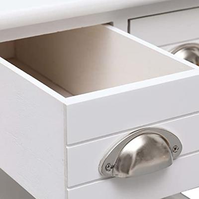 Bijzettafel 40x40x40 cm paulowniahout wit