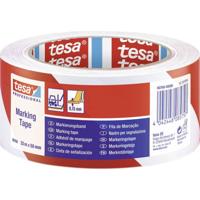 tesa 60760-00088-15 Vloermarkeringstape tesa Professional Rood/wit (l x b) 33 m x 50 mm 1 stuk(s) - thumbnail