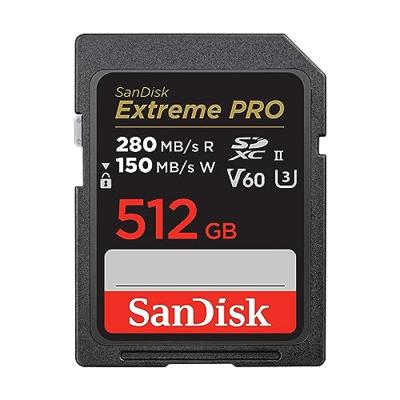 SanDisk Extreme Pro 512GB SDXC UHS-II V60 280MB/s