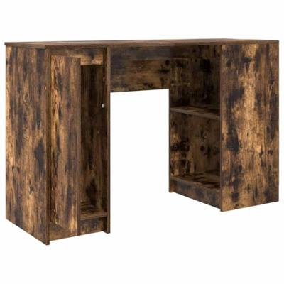 Bureau 120x42x76 cm spaanplaat gerookt eikenkleurig