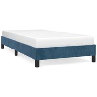 Bedframe zonder matras 100x200 cm fluweel donkerblauw - thumbnail