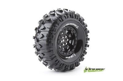 Louise CR-ROWDY Banden Set - Super Soft - 1.9" Velgen Zwart - Hex 12mm Louise CR-ROWDY Banden Set - Super Soft - 1.9" Velgen Zwart - Hex 12mm