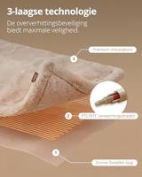 Duux Yentl Overblanket Bubble Rabbit Faux Fur (200 x 200) Elektrische deken Grijs - thumbnail