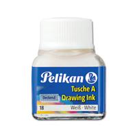 Pelikan Oost-Indische inkt wit, flesje van 10 ml - thumbnail