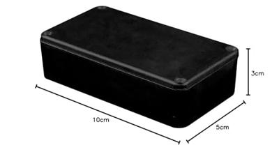 Hammond Electronics 1590G2BK Universele behuizing 100 x 50 x 31 Aluminium spuitgietwerk Zwart 1 stuk(s)