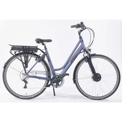 AMIGO Elektrische Stadsfiets E-Vibe D1+ 460Wh 28 Inch 51 cm Dames 7V V-Brakes Blauwgrijs