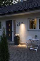 Modena wandlamp licht onder grijs metaal met GU10 fitting 7657-300 Konstsmide - thumbnail
