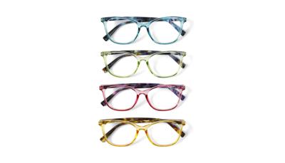 Croon Set van 4, Super-lichte Trendy Leesbril +2.50