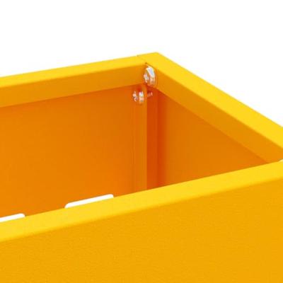 VidaXL Paraplu standaard mosterdgeel 28 x 12 x 41 cm staal VidaXL Paraplu standaard mosterdgeel 28 x 12 x 41 cm staal