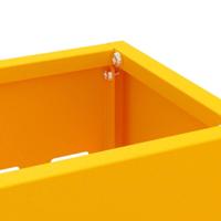 VidaXL Paraplu standaard mosterdgeel 28 x 12 x 41 cm staal - thumbnail