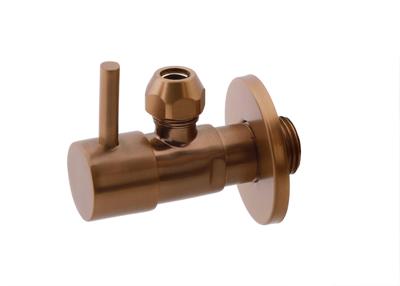 Hoekstopkraan Minimal 1/2" x 3/8" Of Knel 10 mm Geborsteld Brons Koper