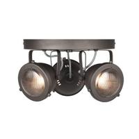 LABEL51 Spot Moto led - Burned Steel - Metaal - 3 Lichts - thumbnail