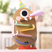 Creatieve doos voor kinderen, 144 stuks WOW HAPPINESS SAFARI FOLIA meerkleurig - thumbnail