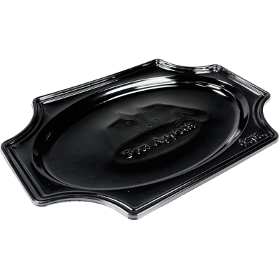 Schaal | cateringschaal | pS | 350x bon appetit | zwart | 100 stuks